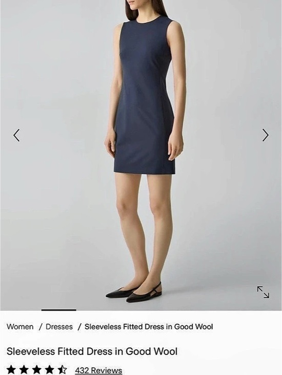 Theory Dresses & Skirts - NWT Theory Sleeveless Fitted Dress in Good Wool Blue Size 4
